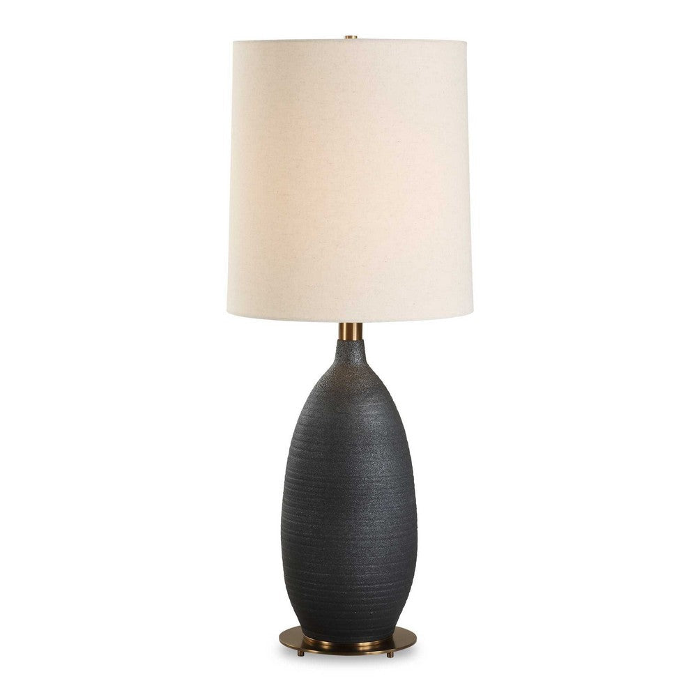 Uttermost Bower Matt Black Table Lamp UT-30554-1