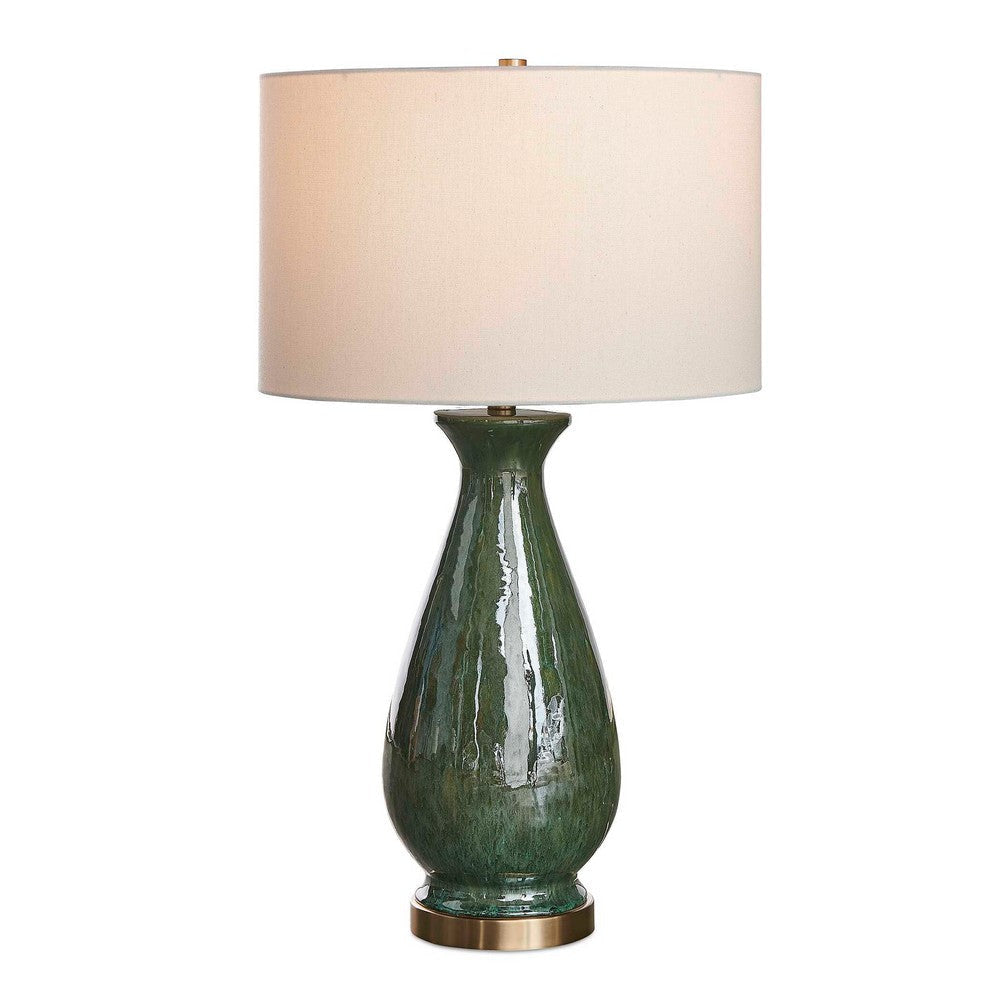 Uttermost Colestin Deep Green Table Lamp UT-30556-1