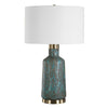 Uttermost Dauphine Cracked Teal Table Lamp UT-30559