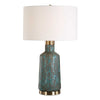 Uttermost Dauphine Cracked Teal Table Lamp UT-30559