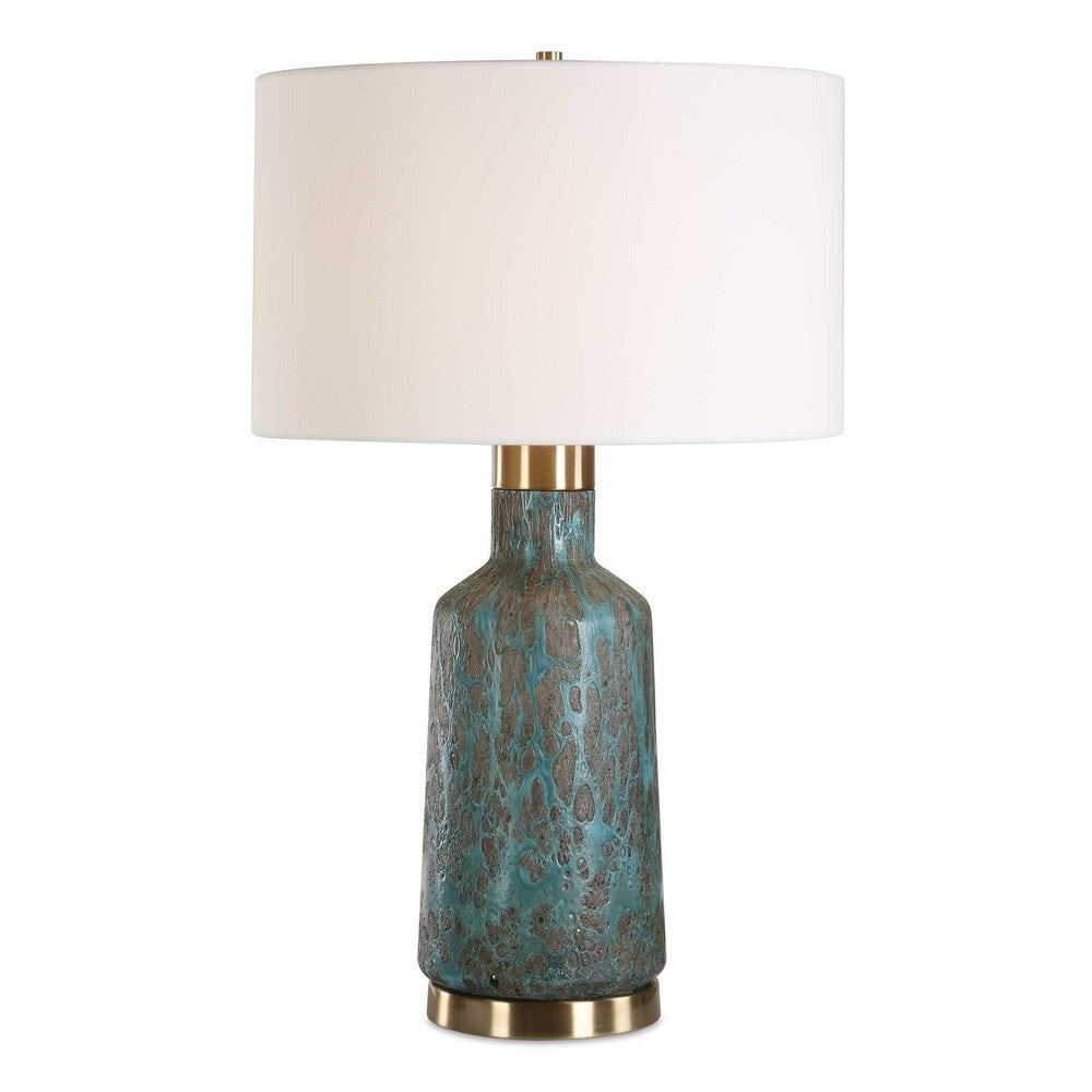 Uttermost Dauphine Cracked Teal Table Lamp UT-30559