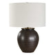 Uttermost Hawkins Bronze Ribbed Table Lamp UT-30562-1