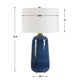 Uttermost Brae Blue Glaze Table Lamp UT-30566