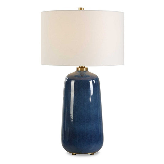 Uttermost Brae Blue Glaze Table Lamp