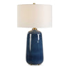 Uttermost Brae Blue Glaze Table Lamp