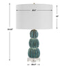 Uttermost Bonaire Teal Blue Table Lamp UT-30572