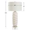 Uttermost Anneli White Swirl Table Lamp UT-30573