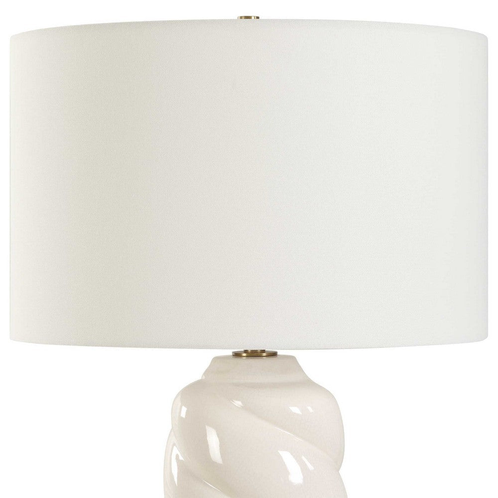 Uttermost Anneli White Swirl Table Lamp UT-30573