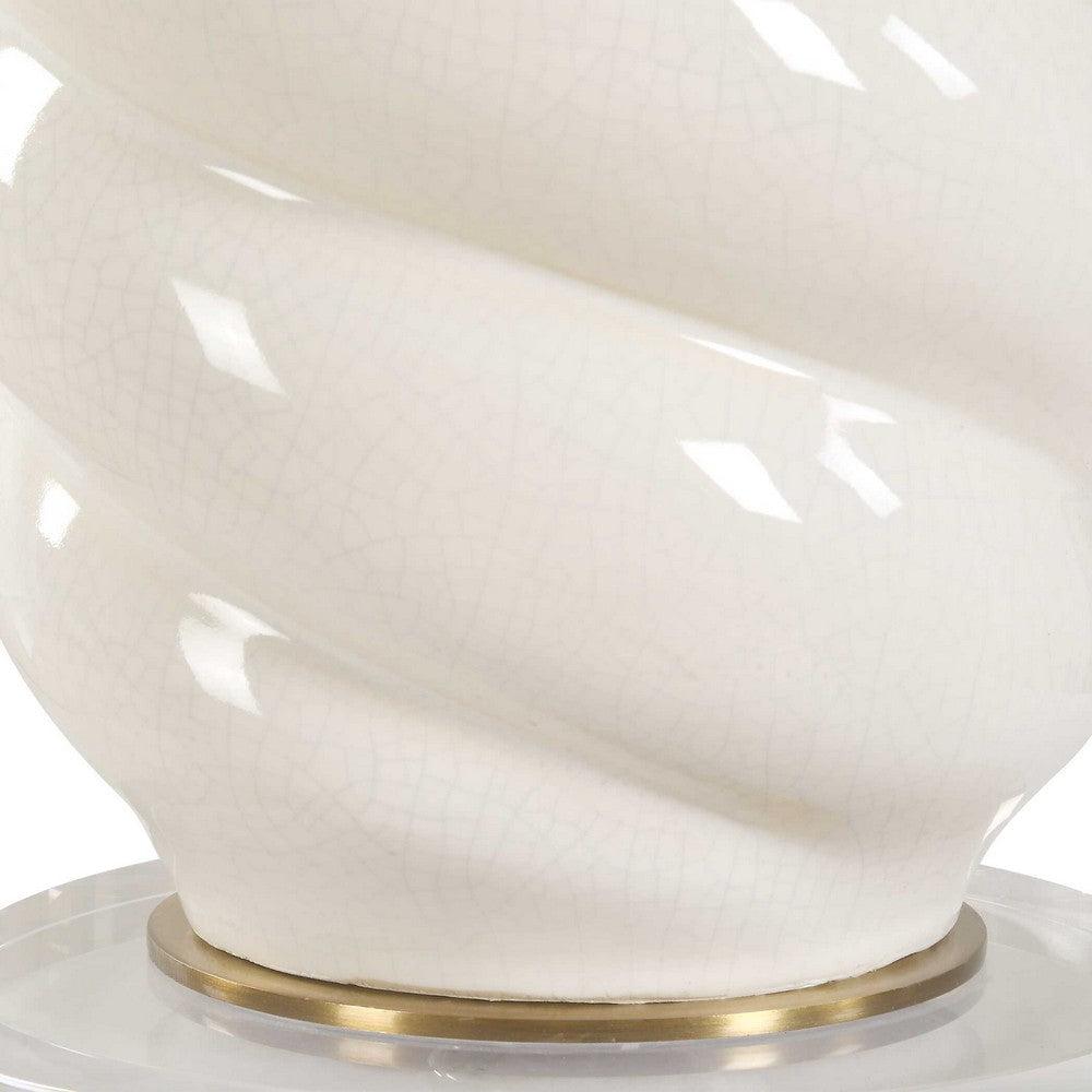 Uttermost Anneli White Swirl Table Lamp UT-30573