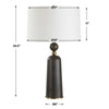 Uttermost McQuinn Dark Walnut Table Lamp UT-30588