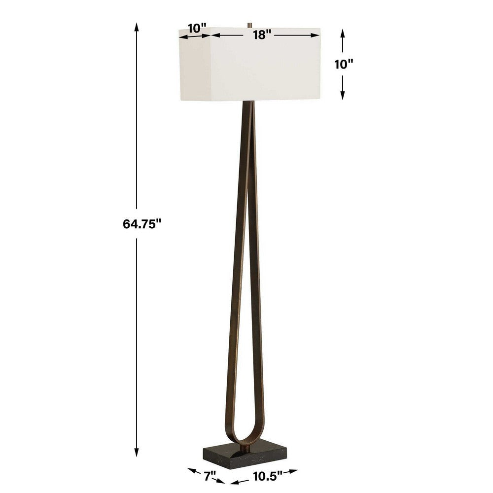 Uttermost Galloway Minimalist Bronze Floor Lamp UT-30591
