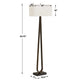Uttermost Galloway Minimalist Bronze Floor Lamp UT-30591