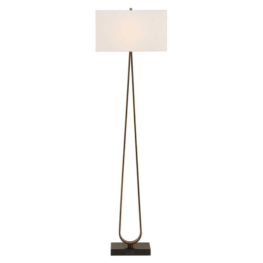 Uttermost Galloway Minimalist Bronze Floor Lamp