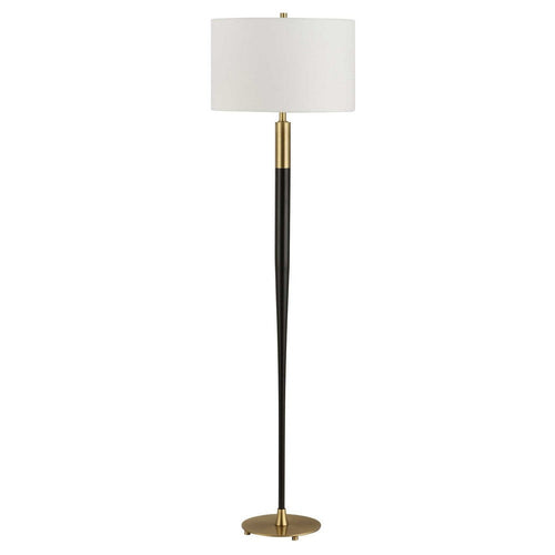 Uttermost Stowe Satin Black Floor Lamp