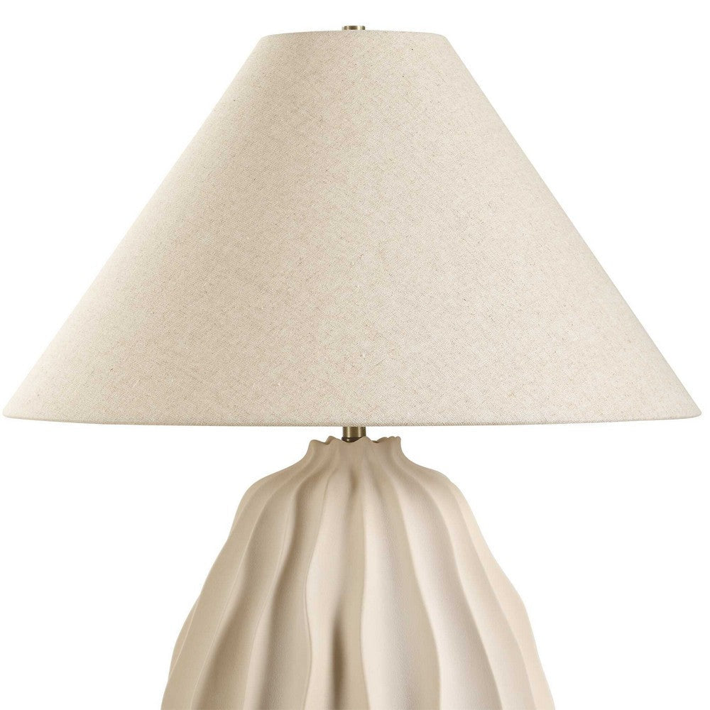 Uttermost Javary Matte Beige Table Lamp UT-30605