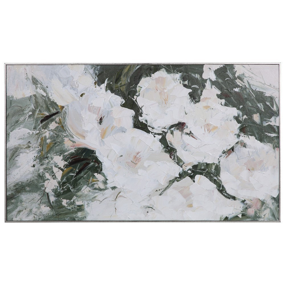 Sweetbay Magnolias - 57 inch Hand Painted Art - 57 inches wide by 2.25 inches deep