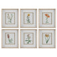 Uttermost Classic Botanicals Framed Prints Set/6 By Casagear Home