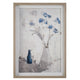 Blue Flowers In Vase Framed Print-40.75 Inches Tall And 28.75 Inches Wide Uttermost 32287