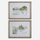 Serene Lake - Framed Print (Set of 2)-20.25 Inches Tall and 26.25 Inches Wide