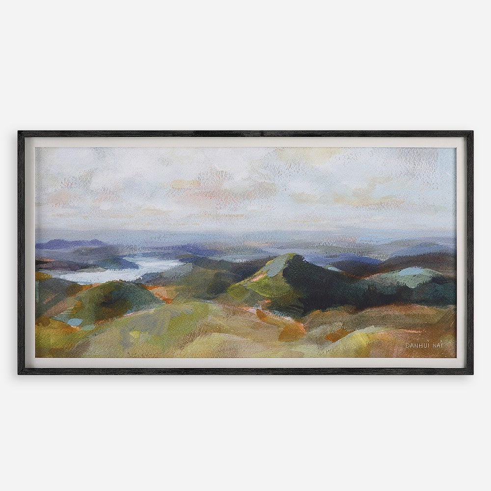 Uttermost Above The Lakes - Framed Landscape Print-27.25 Inches Tall and 51.25 Inches Wide