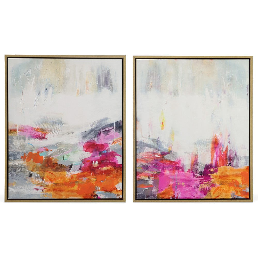 Uttermost 32296 Color Theory - Abstract Framed Art (Set of 2)-38.75 Inches Tall and 31.75 Inches Wide