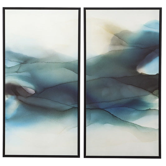 Uttermost 32305 September Desert - Watercolor Art (Set of 2)-49.25 Inches Tall and 25.25 Inches Wide