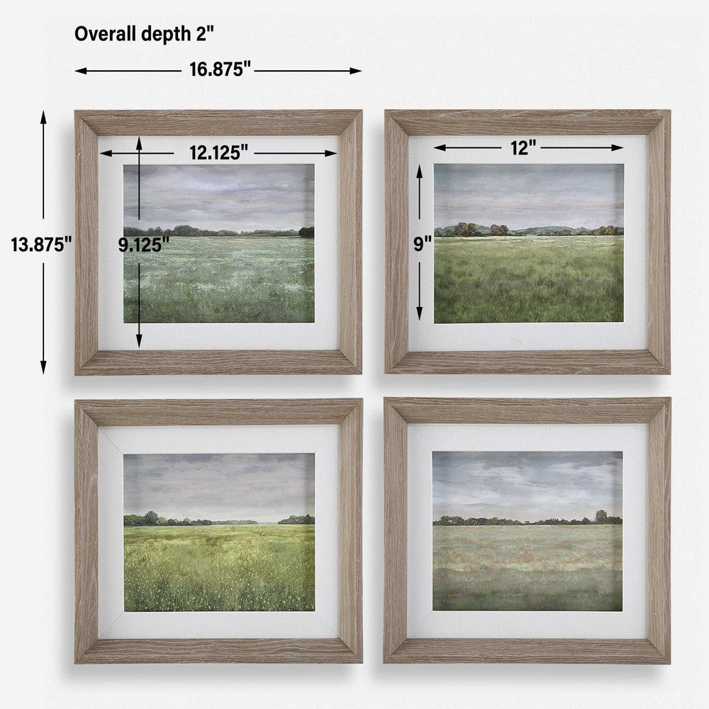 Uttermost Quiet Meadows Framed Prints Set/4 UT-32317