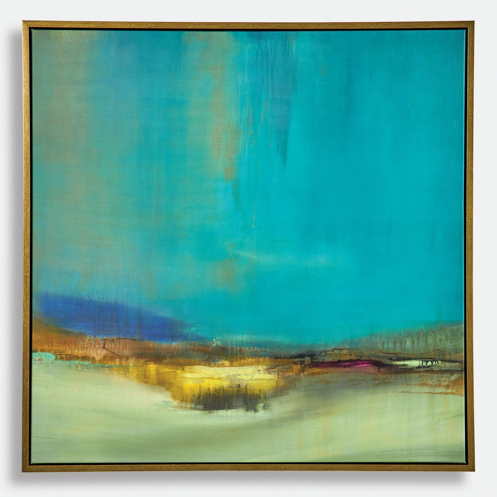 Bowery - Framed Canvas Wall Art-37.5 Inches Tall and 37.5 Inches Wide