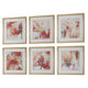 Uttermost Fresh Start Red Abstract Prints Set/6