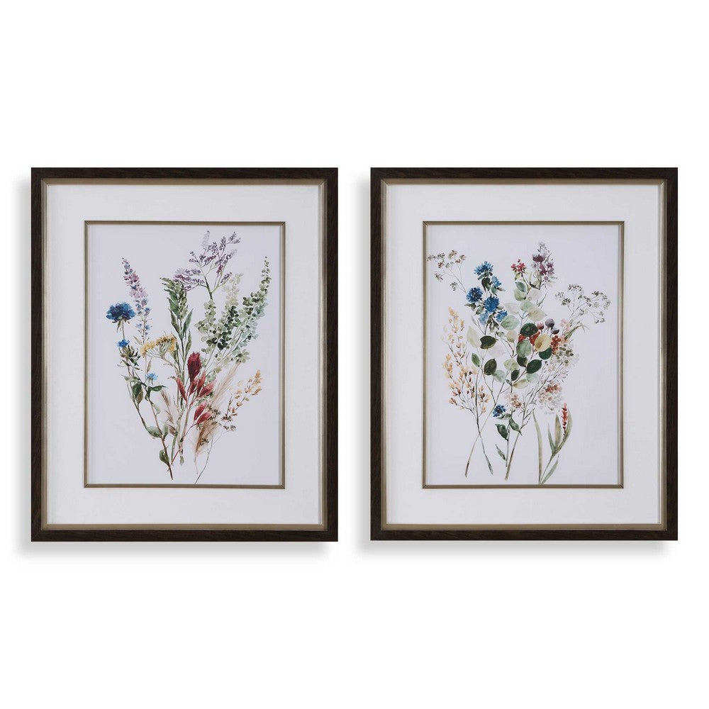 Uttermost Delicate Flowers Framed Prints Set/2 UT-32341