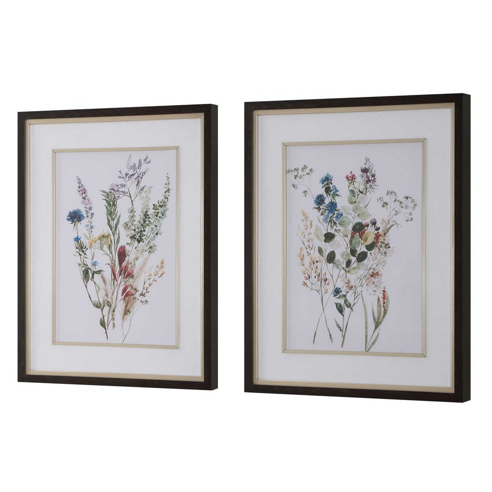 Uttermost Delicate Flowers Framed Prints Set/2 UT-32341