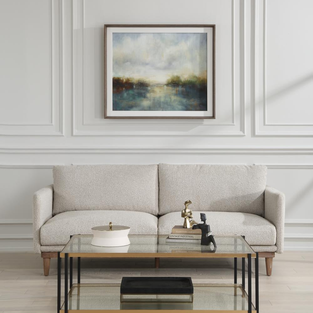 Uttermost 32352 Blue Reverie - Framed Abstract Lake Art-35.25 Inches Tall and 41.25 Inches Wide UT-32352