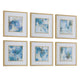 Uttermost Fresh Start Blue Abstract Prints Set/6