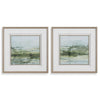 Uttermost Soft Sage Abstract Landscape Prints Set/2 UT-32356