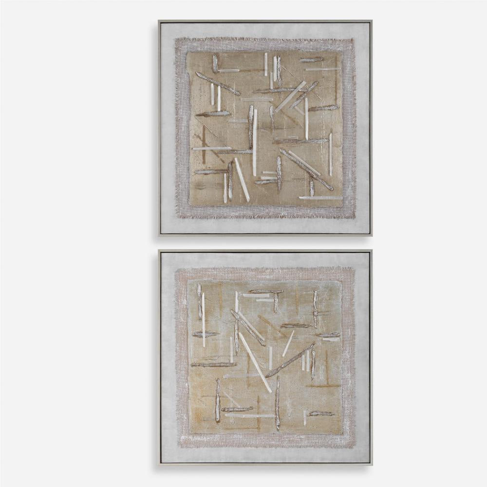 Uttermost 32357 Unpredictable - Canvas Art (Set of 2)-31 Inches Tall and 31 Inches Wide UT-32357