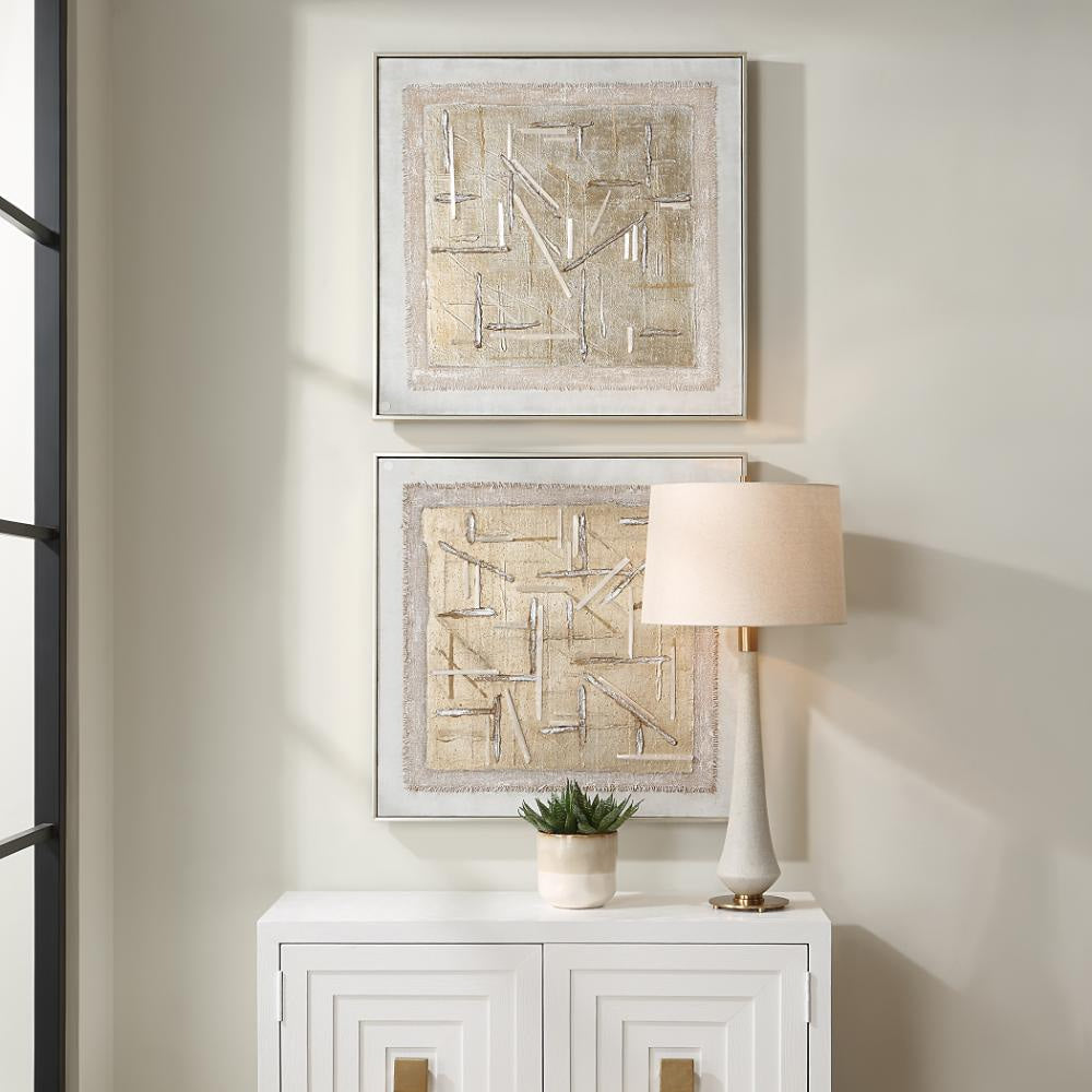 Uttermost 32357 Unpredictable - Canvas Art (Set of 2)-31 Inches Tall and 31 Inches Wide UT-32357