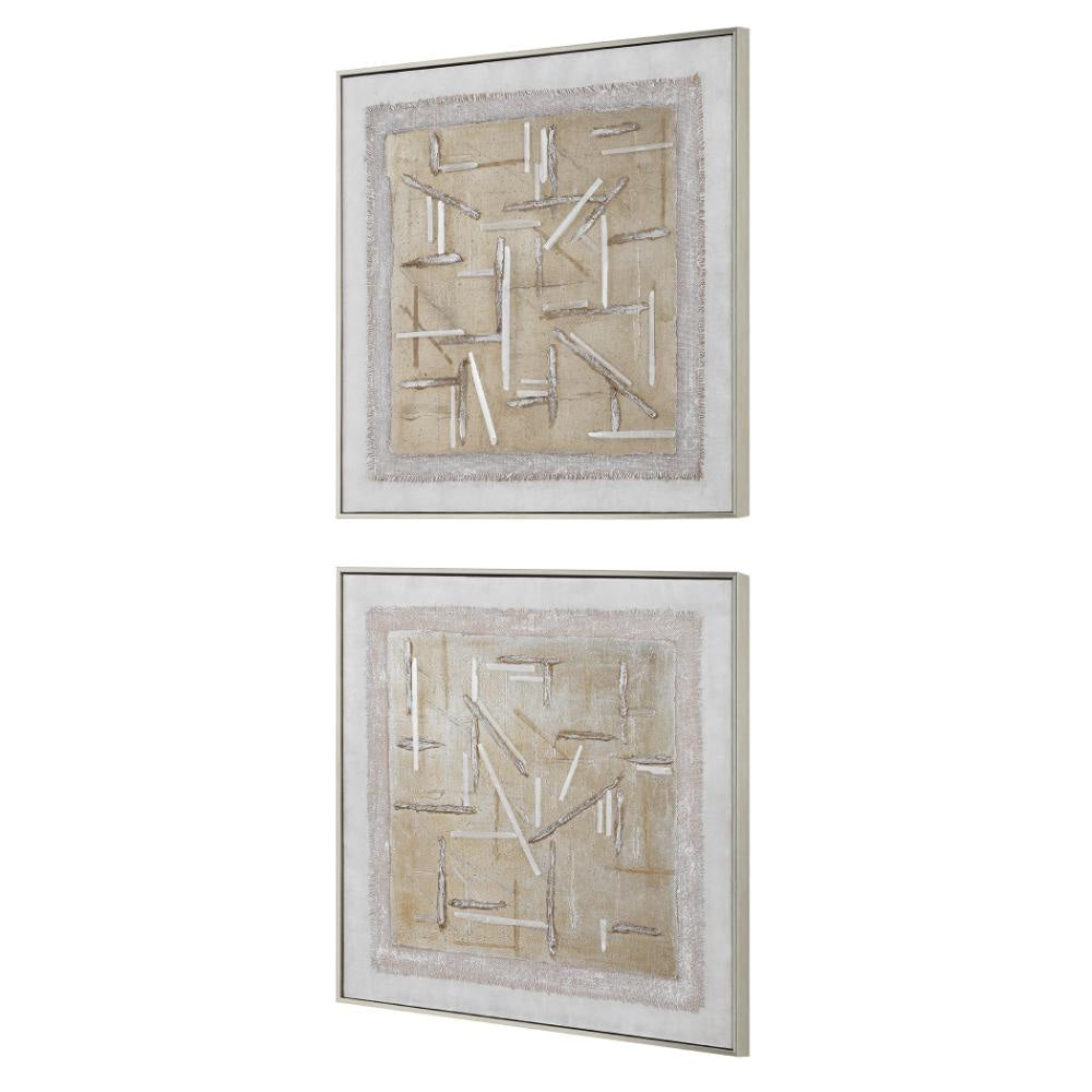 Uttermost 32357 Unpredictable - Canvas Art (Set of 2)-31 Inches Tall and 31 Inches Wide UT-32357