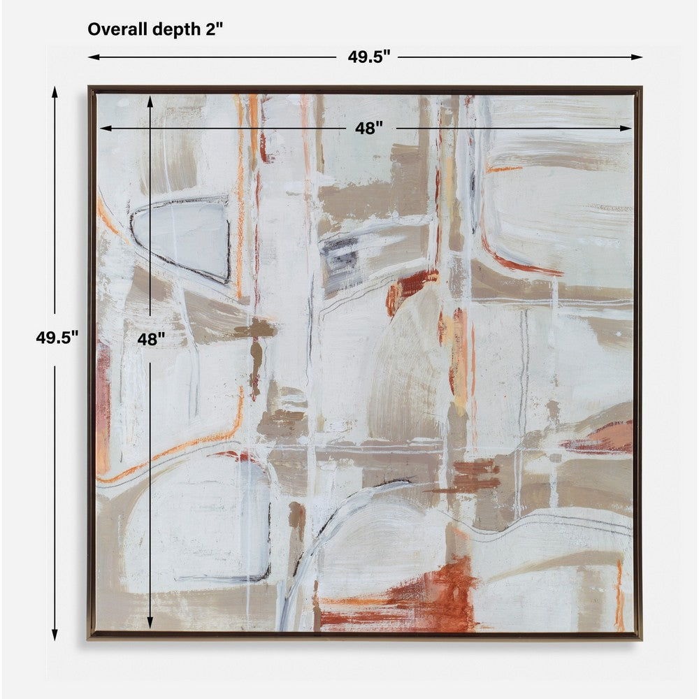 Uttermost 32368 Neutral Nirvana - Abstract Canvas Art-49.5 Inches Tall and 49.5 Inches Wide UT-32368