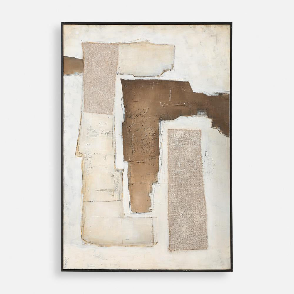 Uttermost 32371 Interference - Hand Painted Canvas Art-59 Inches Tall and 41 Inches Wide UT-32371