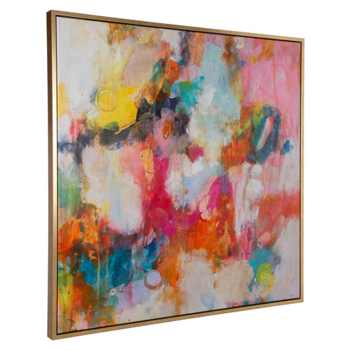 Uttermost 32374 A Colorful Mindset - Framed Abstract Art-44 Inches Tall and 44 Inches Wide