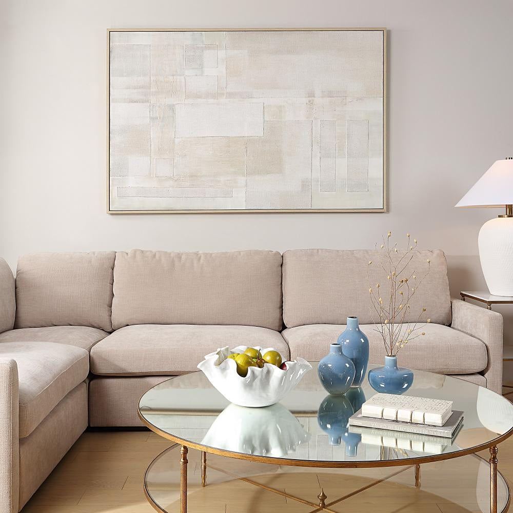 Uttermost 32377 Erase - Abstract Art-73.75 Inches Tall and 49.75 Inches Wide UT-32377