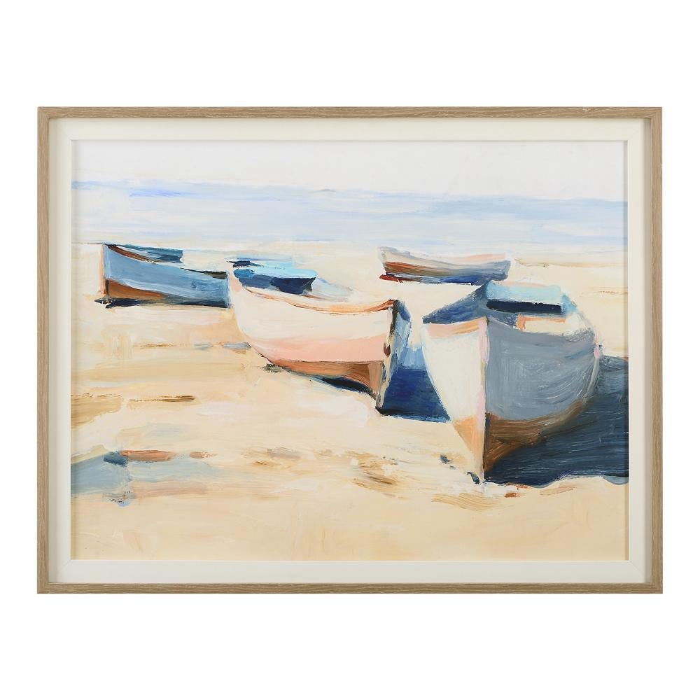 Uttermost 32378 Beached Boats - Framed Print-33.88 Inches Tall and 43.88 Inches Wide UT-32378