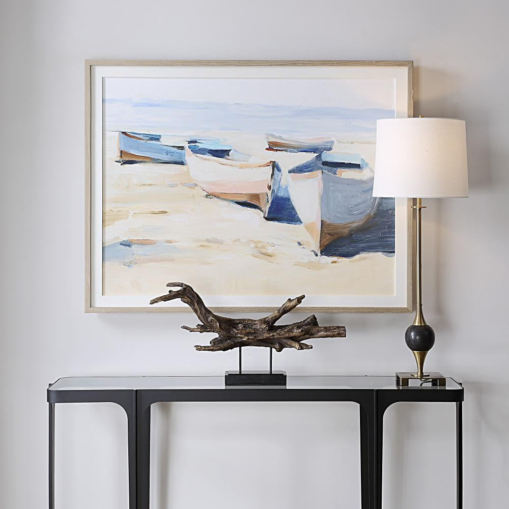 Uttermost 32378 Beached Boats - Framed Print-33.88 Inches Tall and 43.88 Inches Wide UT-32378