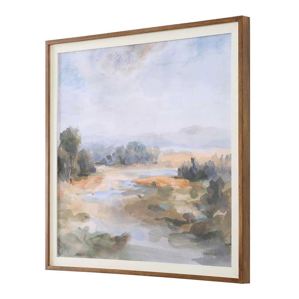 Uttermost 32379 River Afternoon - Landscape Print-39.88 Inches Tall and 39.88 Inches Wide UT-32379