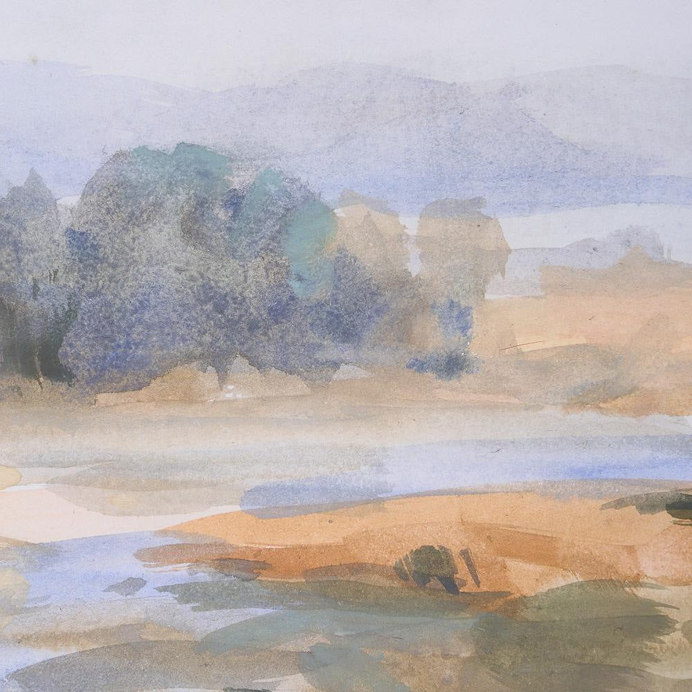 Uttermost 32379 River Afternoon - Landscape Print-39.88 Inches Tall and 39.88 Inches Wide UT-32379