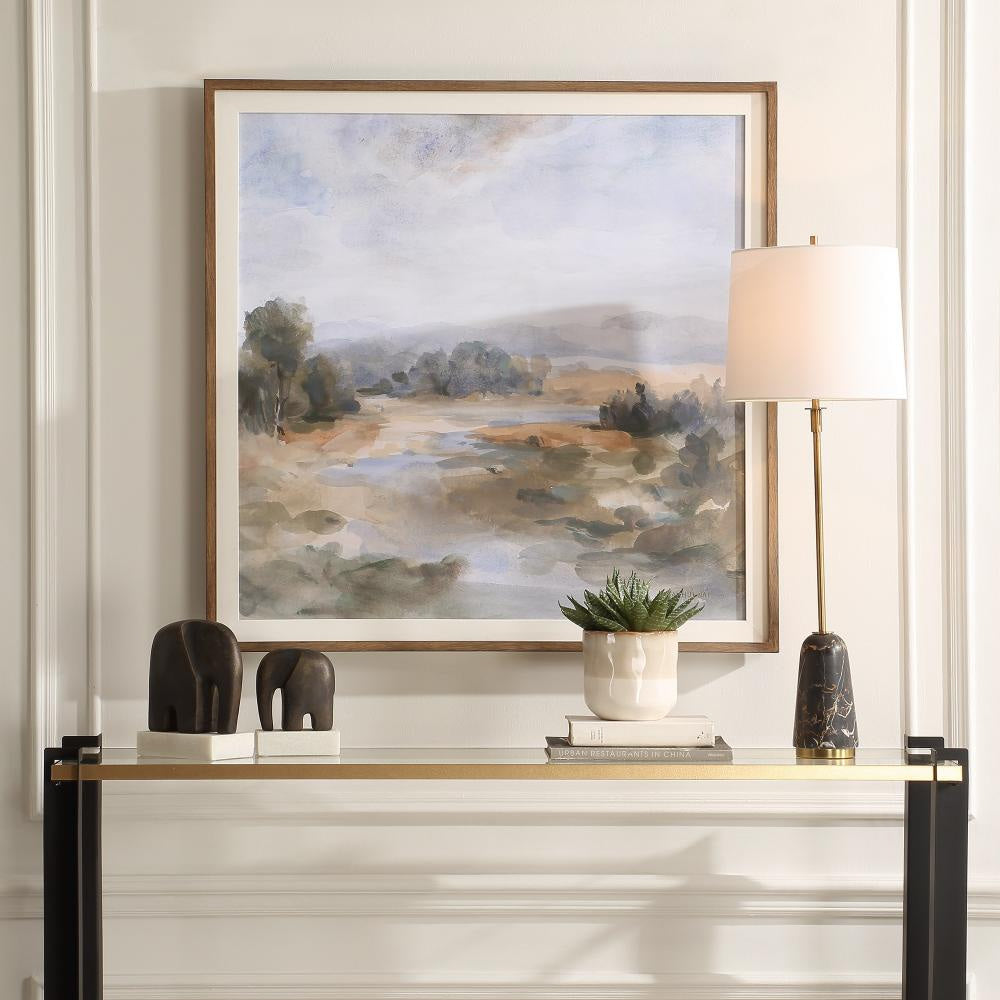Uttermost 32379 River Afternoon - Landscape Print-39.88 Inches Tall and 39.88 Inches Wide UT-32379