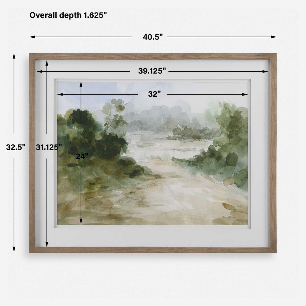 Uttermost Verdant Watercolor Landscape Print UT-32381