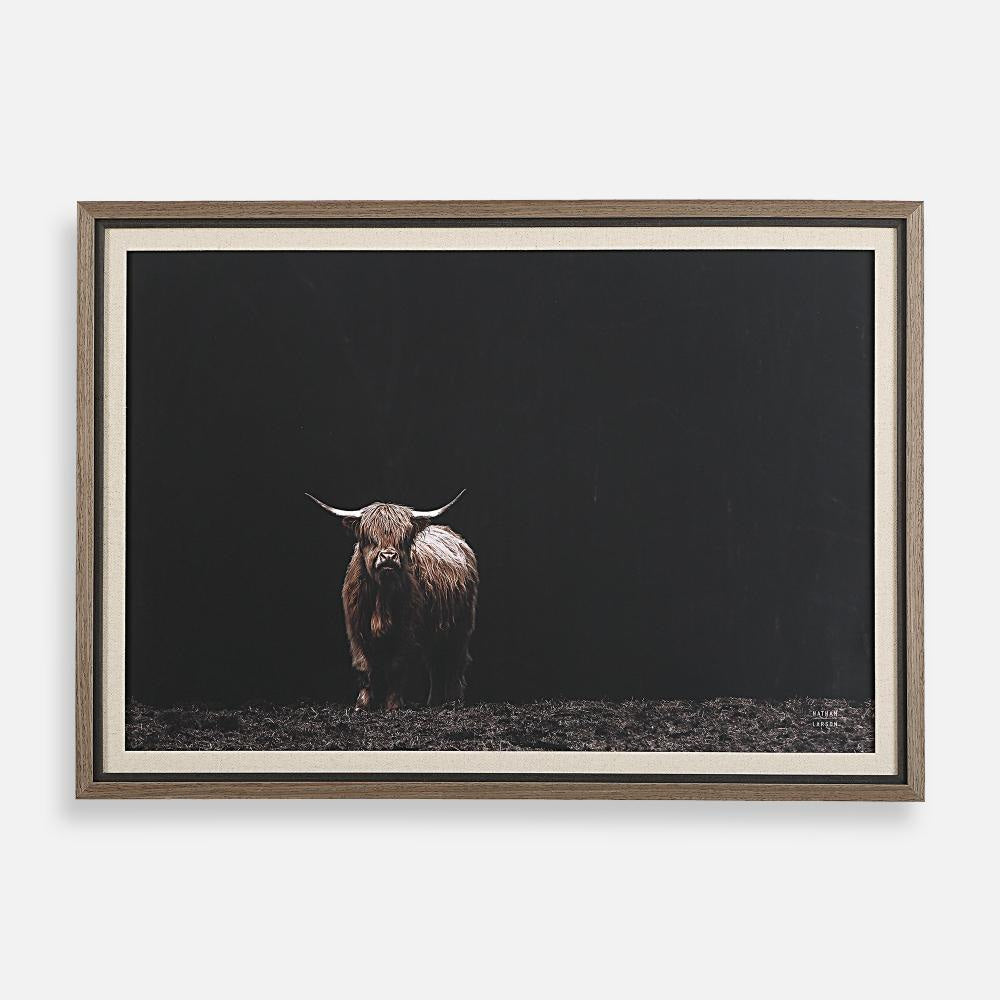Uttermost 32391 King Of The Hill - Framed Bovine Print-27.63 Inches Tall and 39.63 Inches Wide UT-32391