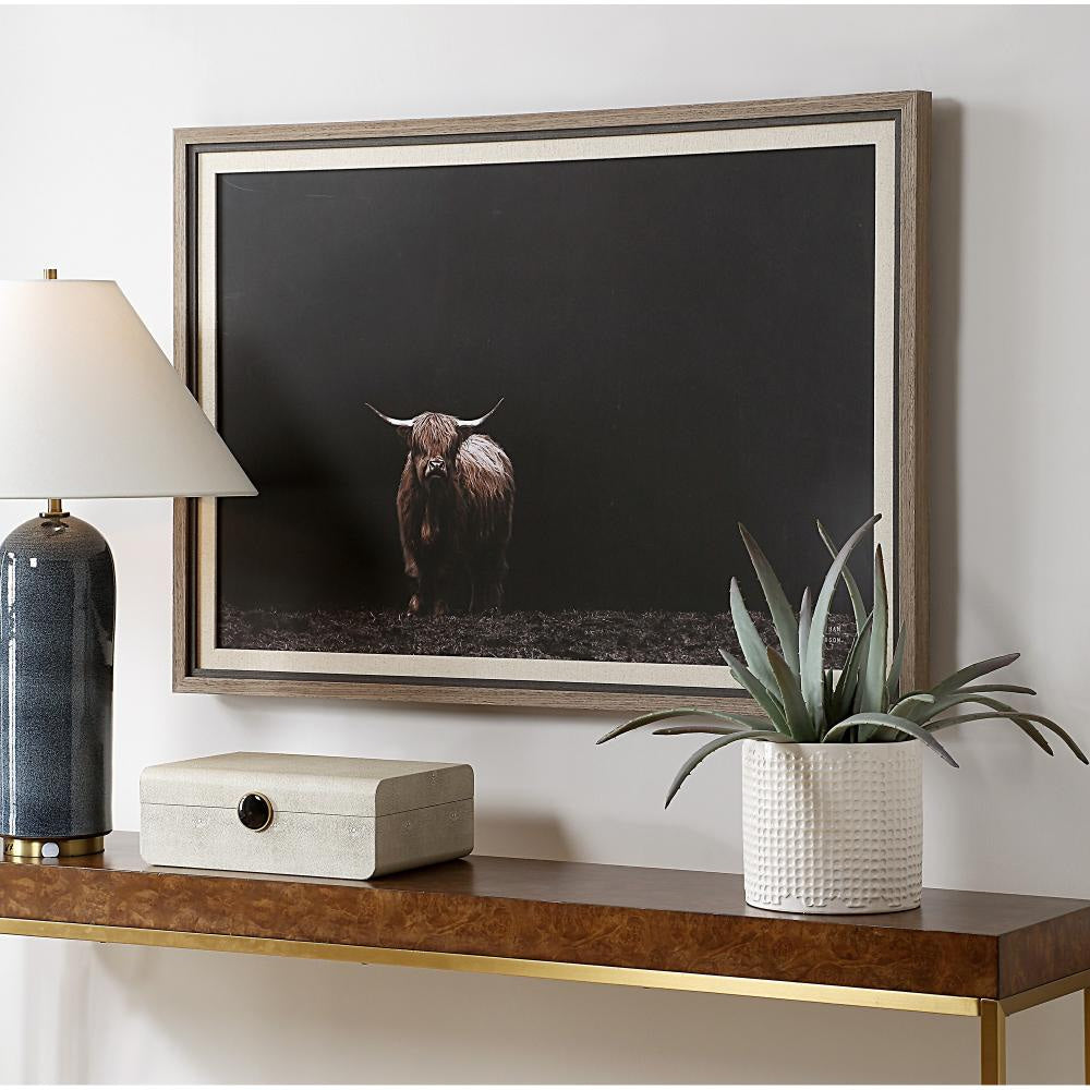 Uttermost 32391 King Of The Hill - Framed Bovine Print-27.63 Inches Tall and 39.63 Inches Wide