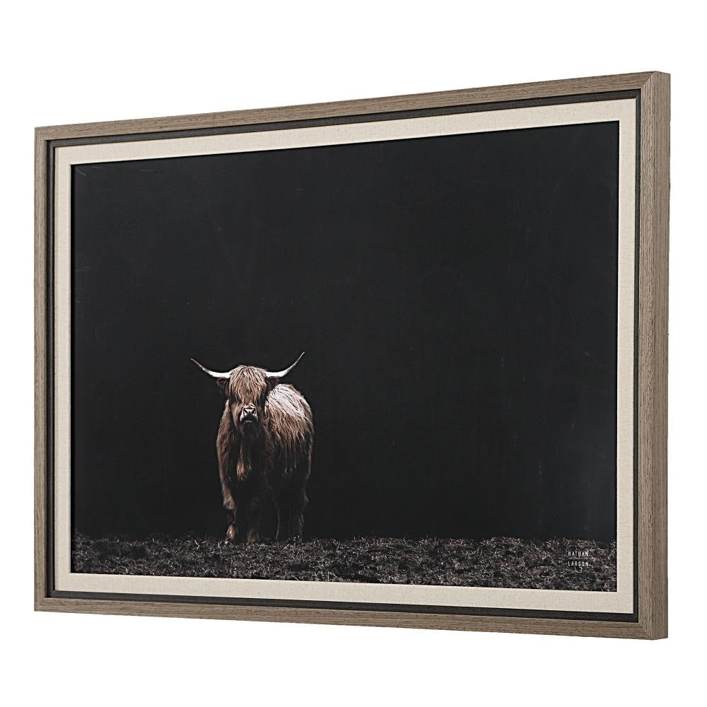 Uttermost 32391 King Of The Hill - Framed Bovine Print-27.63 Inches Tall and 39.63 Inches Wide UT-32391